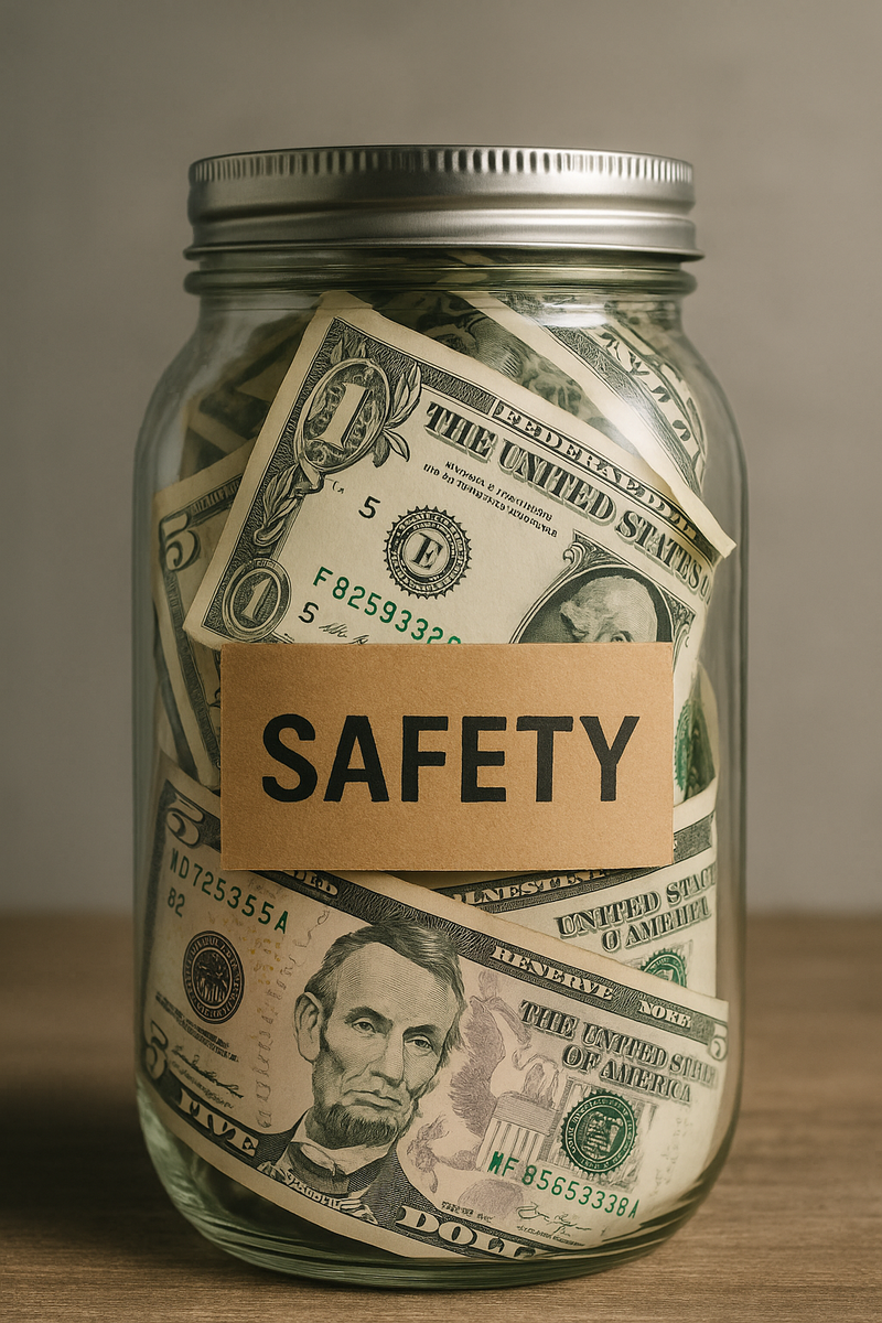«Стеклянная банка с деньгами как финансовая подушка безопасности на случай непредвиденных ситуаций»