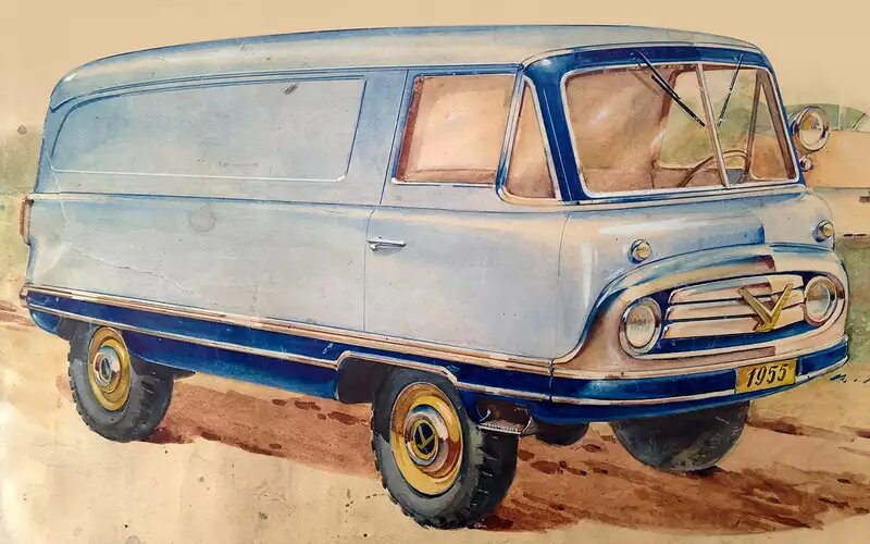 Эскиз Владимира Арямова, 1955 г.