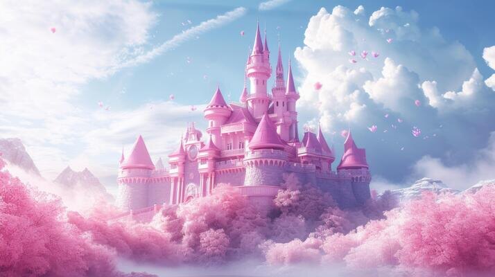 Розовый замок