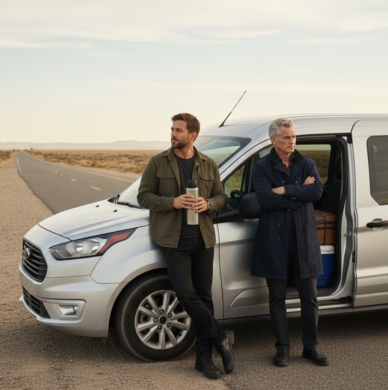 Роман "Оператор". Сергей и Игорь Петрович в дороге.