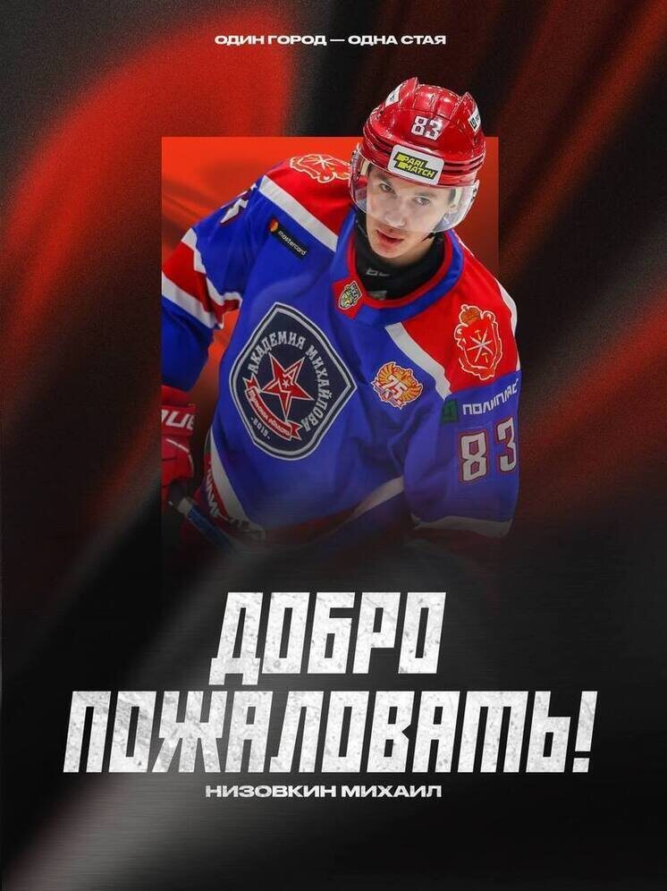     Источник: ТГ-канал ХК "Тамбов"