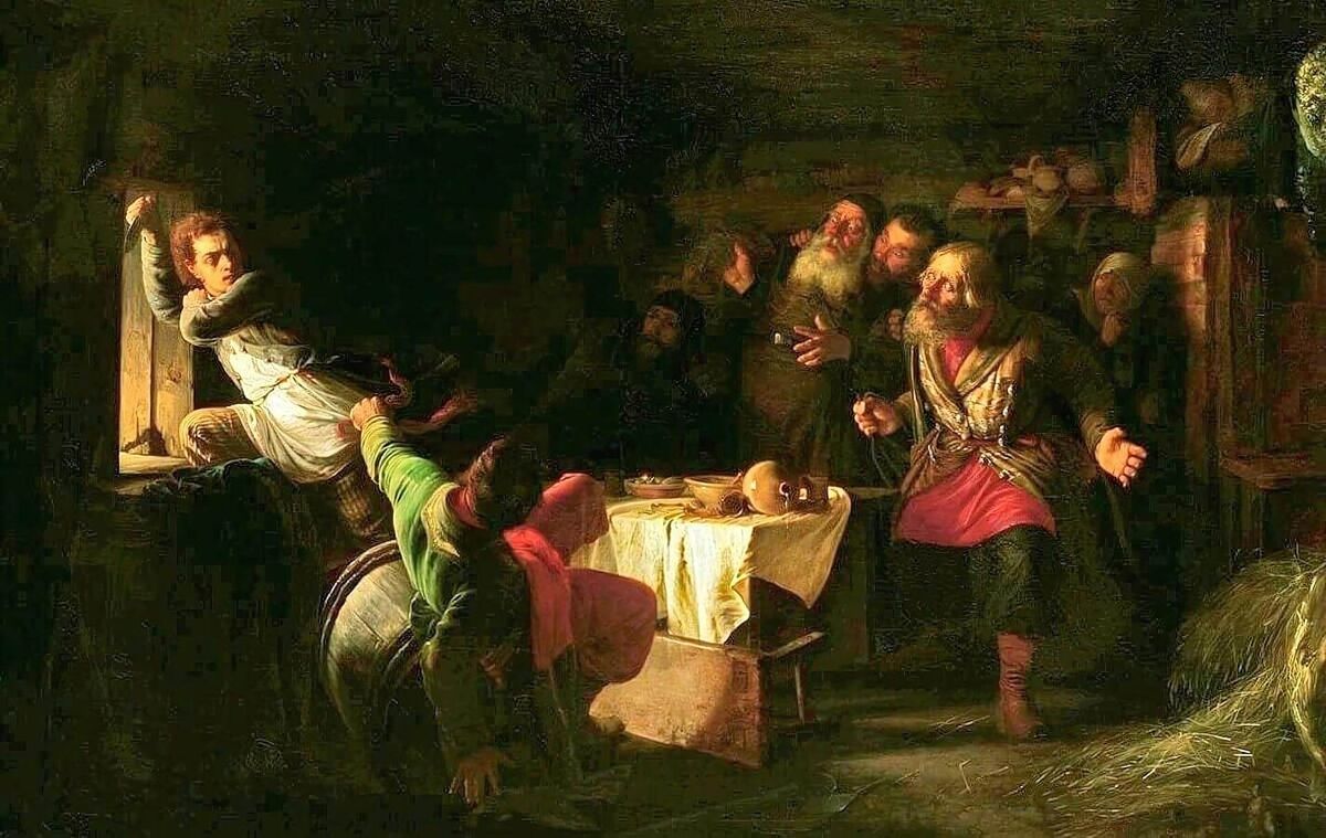 «Бегство Григория Отрепьева из Корчмы на Литовской Границе»