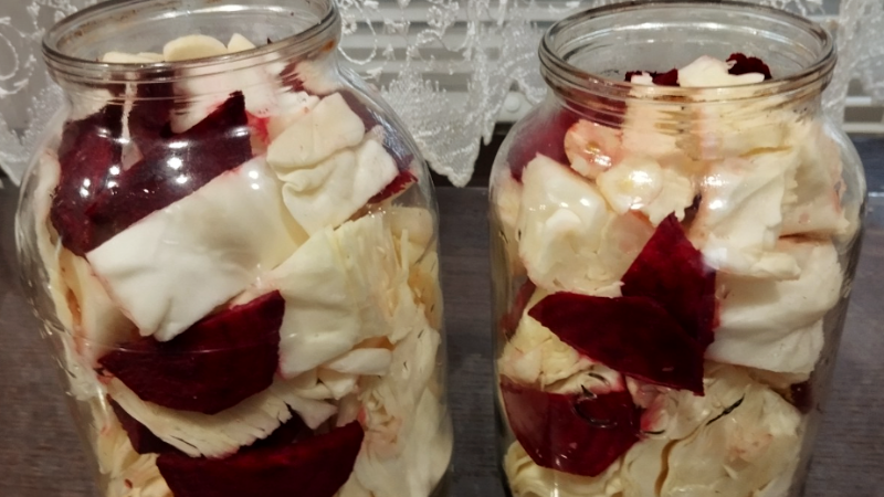 Простой рецепт маринованной капусты со свёклой. Идеальный хруст и цвет. Вкусно, просто, эффектно