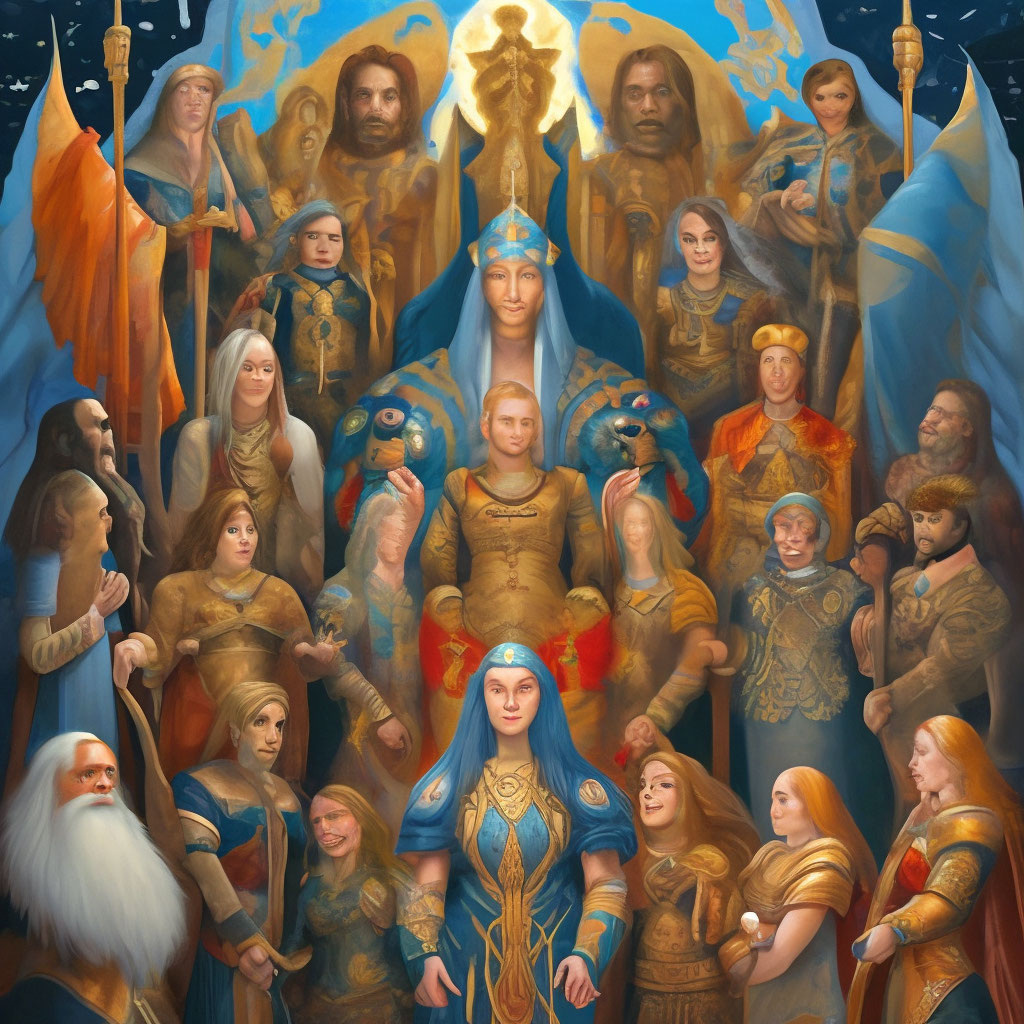 Пантеон 24 ех славянских богов" - картинка создана в Шедевруме shedevrum.ai