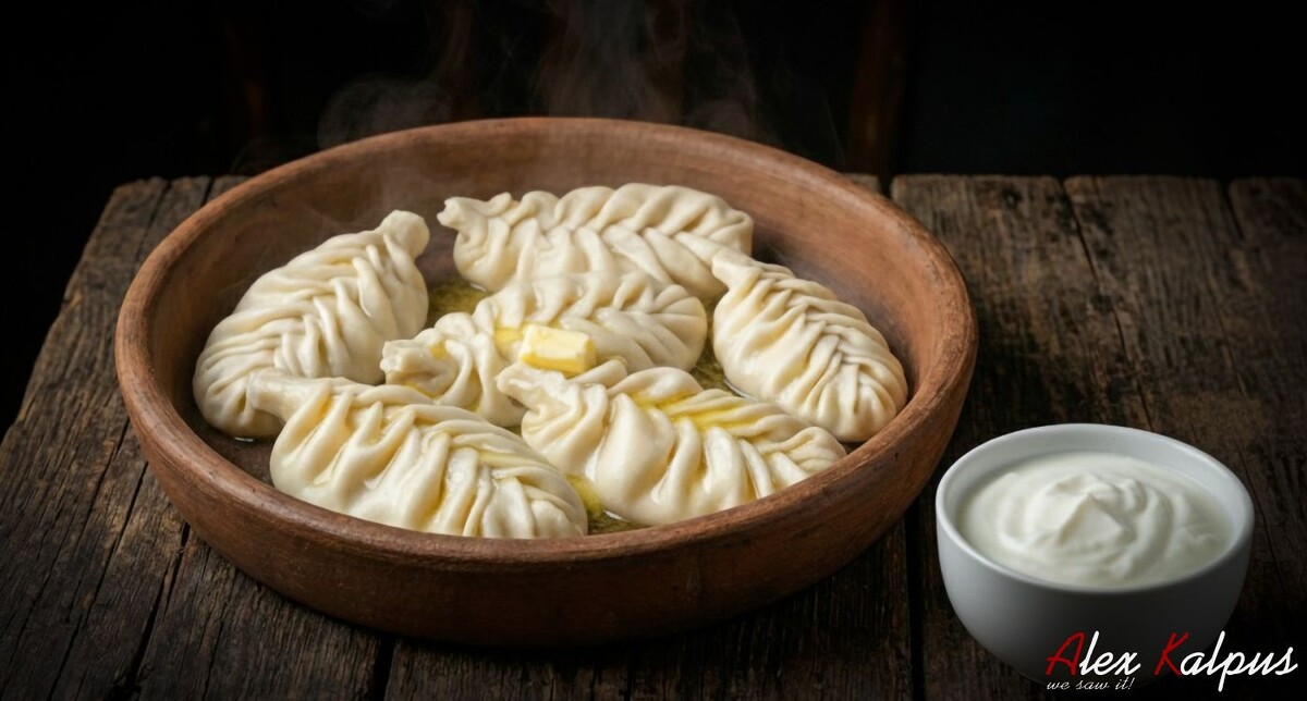 У нас в Грузии, конечно едят пельмени. И даже их готовят! Но кроме пельменей мы готовим и вареники! Но наши - грузинские вареники 😍!