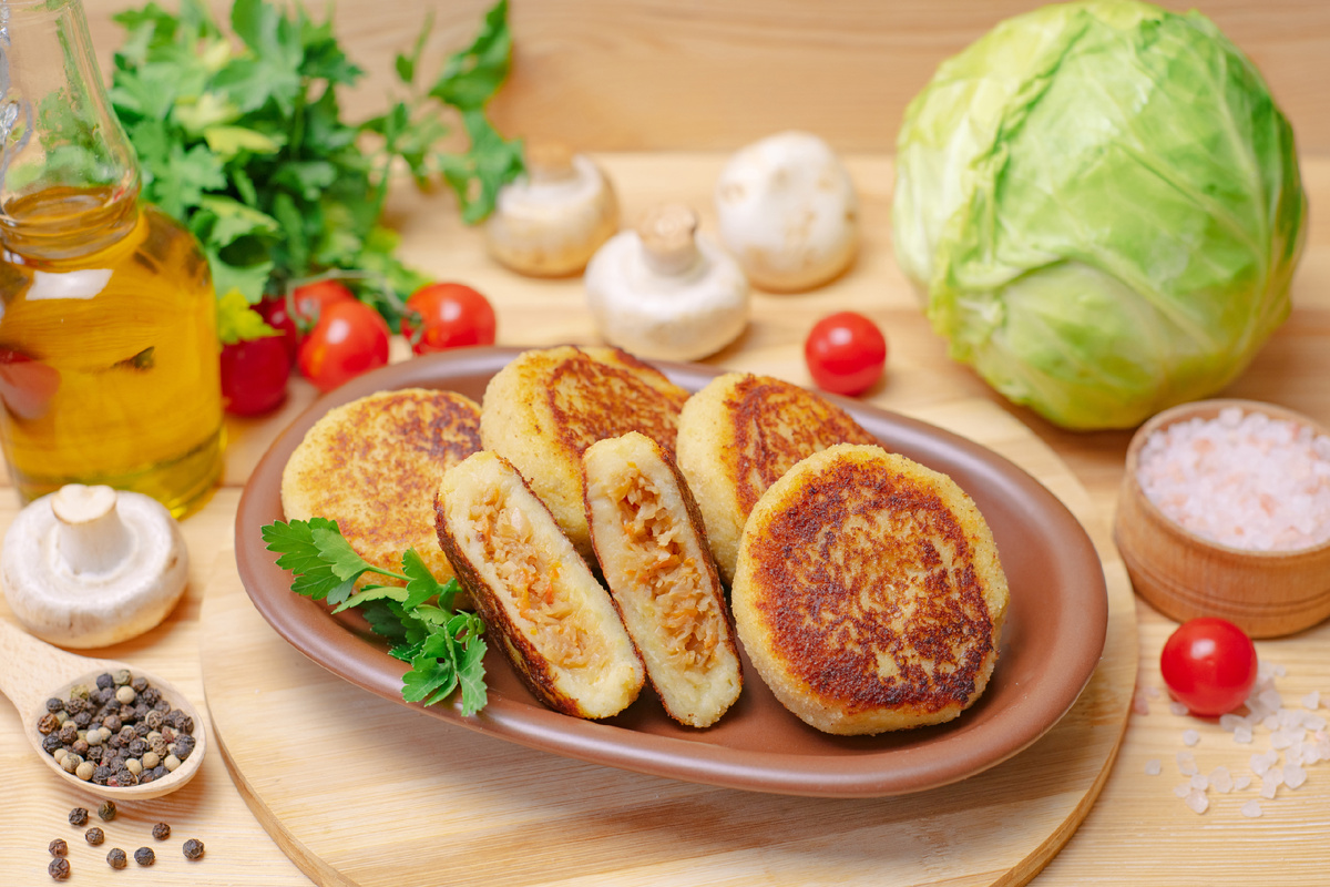 ▌ Картофельные зразы с капусточкой - это же вкуснятина! 🍄🥗🔥