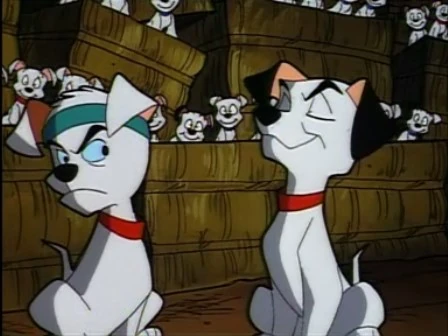 Трипод и Лаки.  Трипод  слева, а Лаки справа.  