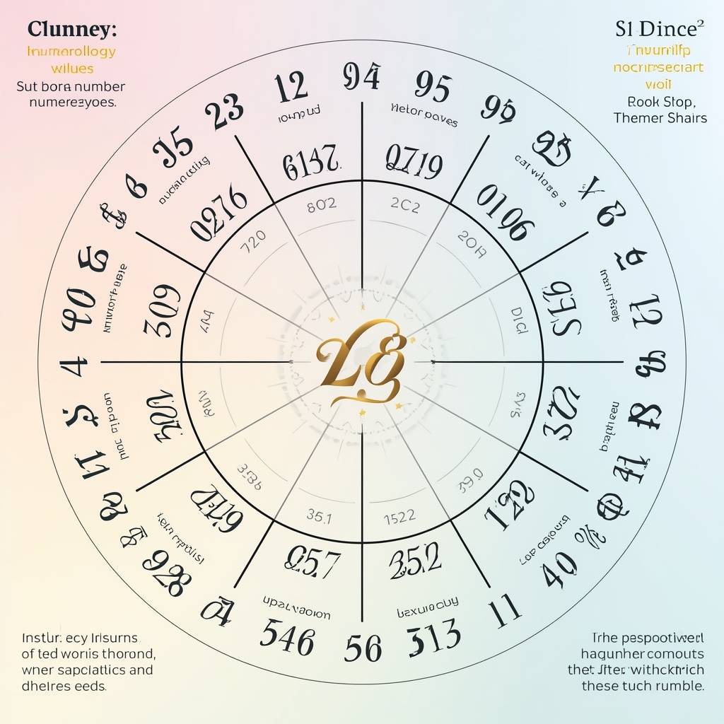 Карта чисел иллюстация