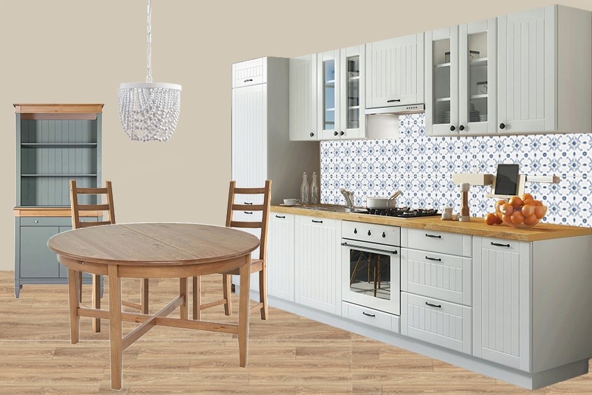 в экспесс варианте вы вряд ли будете делать визуализацию, а коллажи помогут представить будущий интерьер, коллаж автора