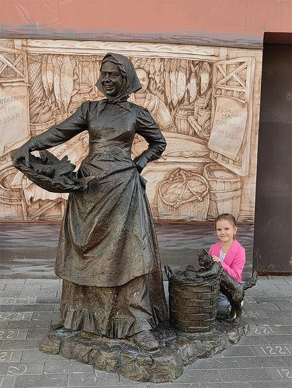 Скульптуры на Кожевенной. Нижний Новгород