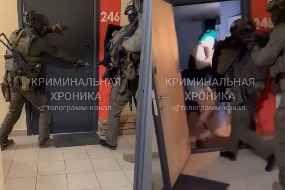    Появились новые кадры задержания ОПГ из Дагестана, вымогавшей 20 млн рублей