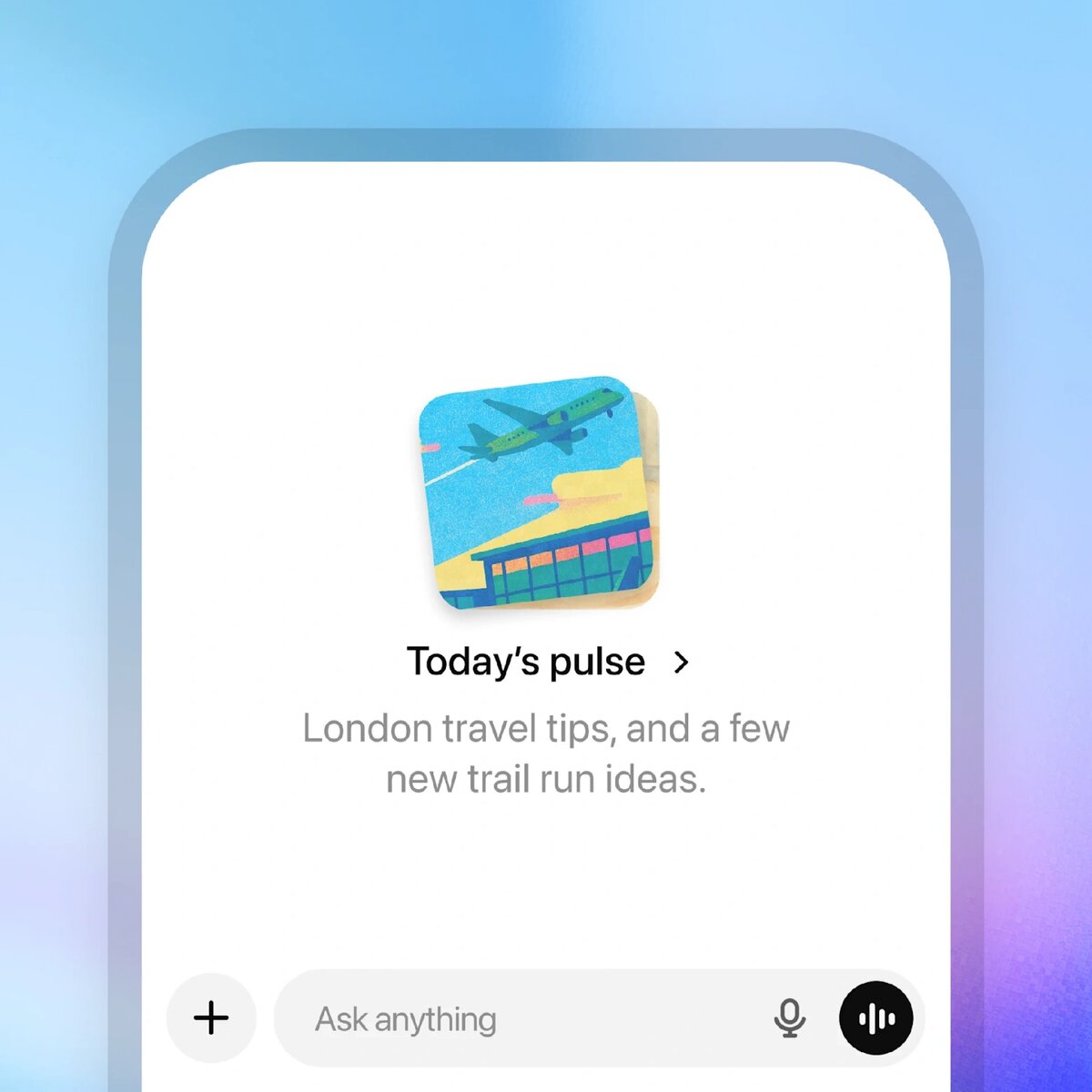   Интерфейс ChatGPT Pulse