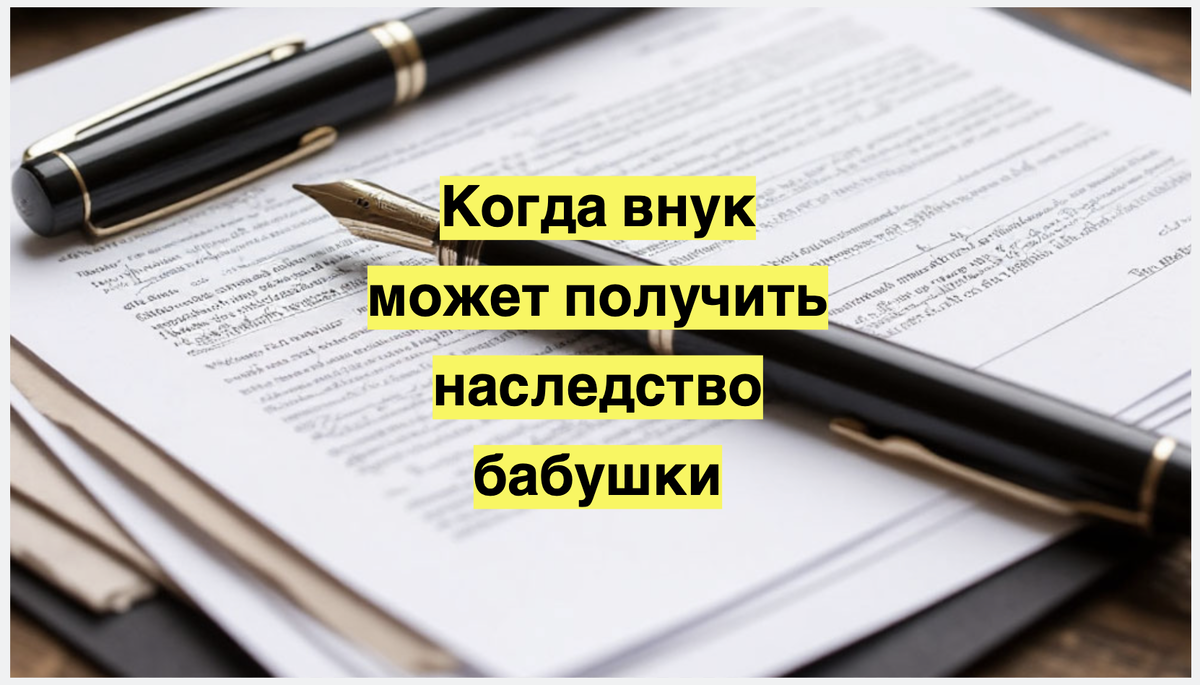Когда внук может получить наследство своей бабушки
