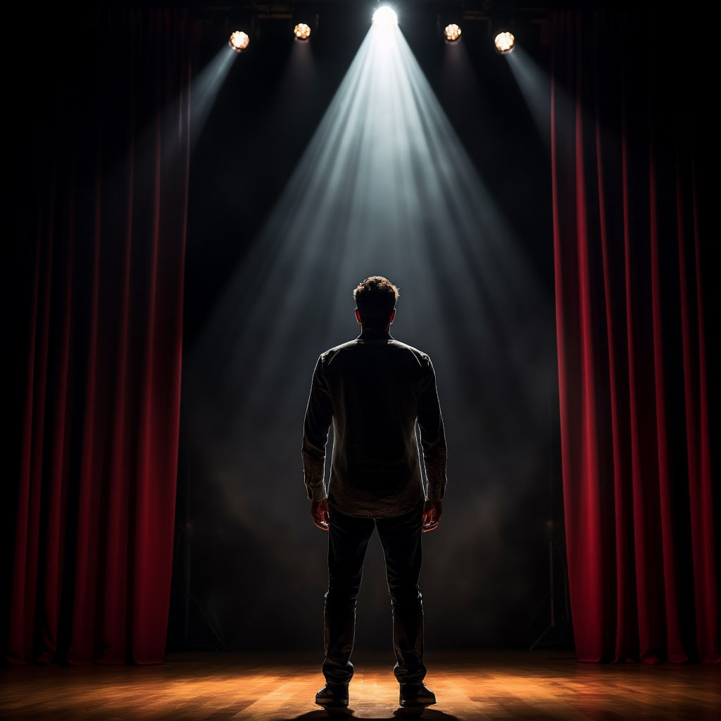 Сгенерировано с помощью ИИ. Сцена. Театр жизни.