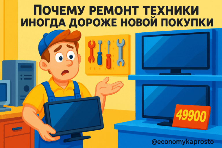    Почему ремонт техники иногда дороже новой покупки admin