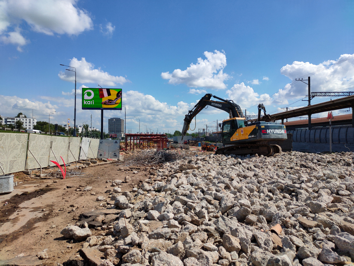 Начало строительных работ по благоустройству