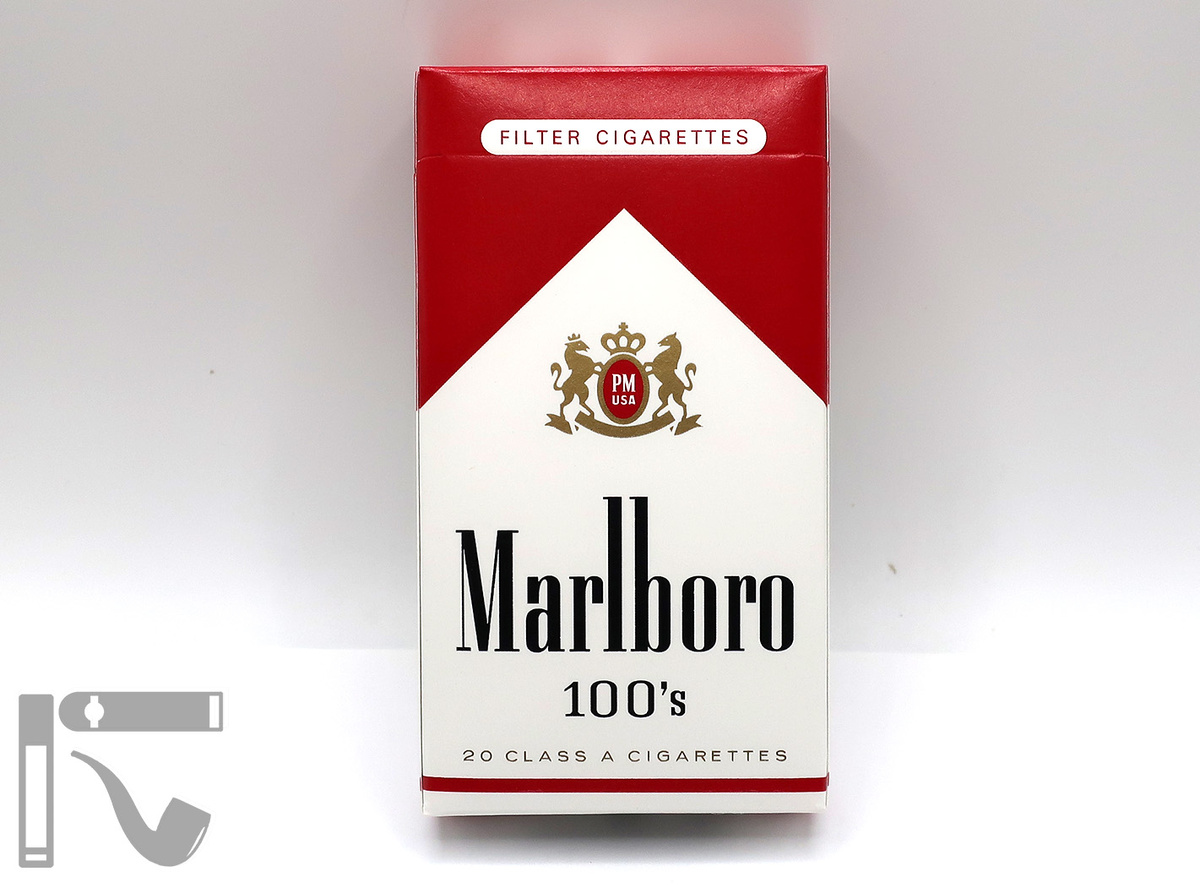 Сигареты Marlboro Red 100's Box. Фото: © канал "Уголок Курильщика"