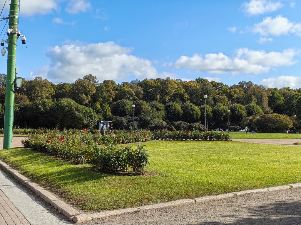 Вид на Летний сад и часть Марсова поля