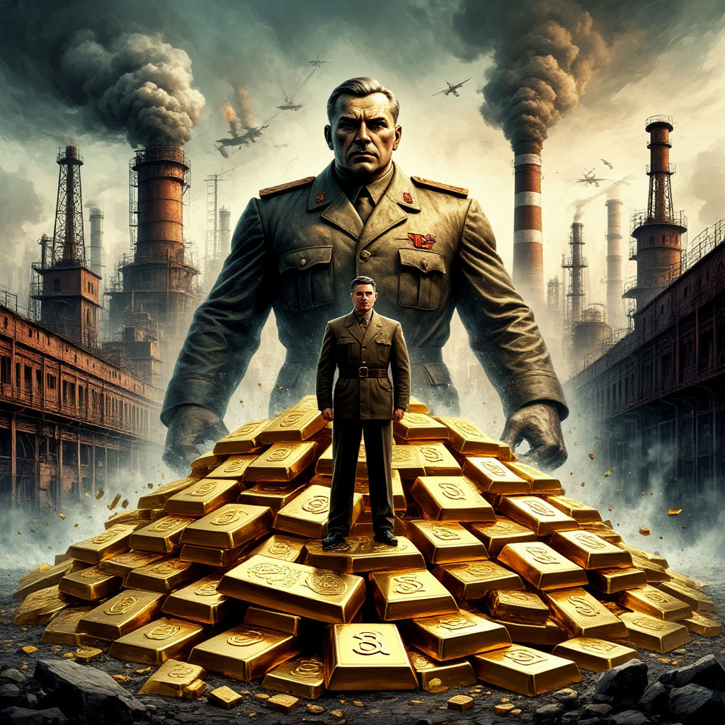 Иллюстрация "Загадка золота советской индустриализации" создана сетью Шедеврум