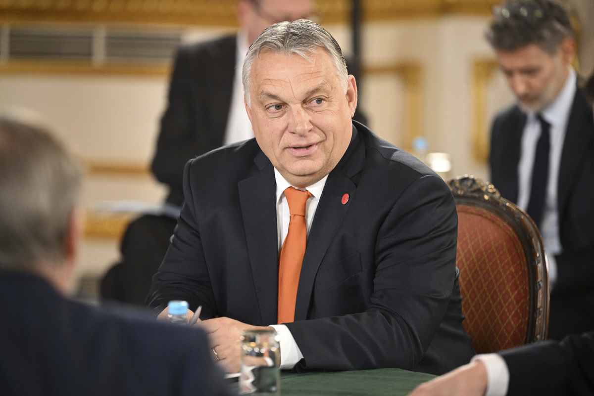   Премьер-министр Венгрии Виктор Орбан  Olivier Hoslet, Pool Photo via AP