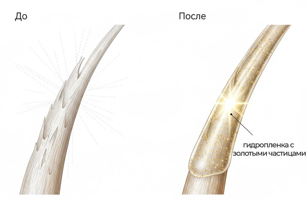 Золотые частицы работают как оптический отражаеть