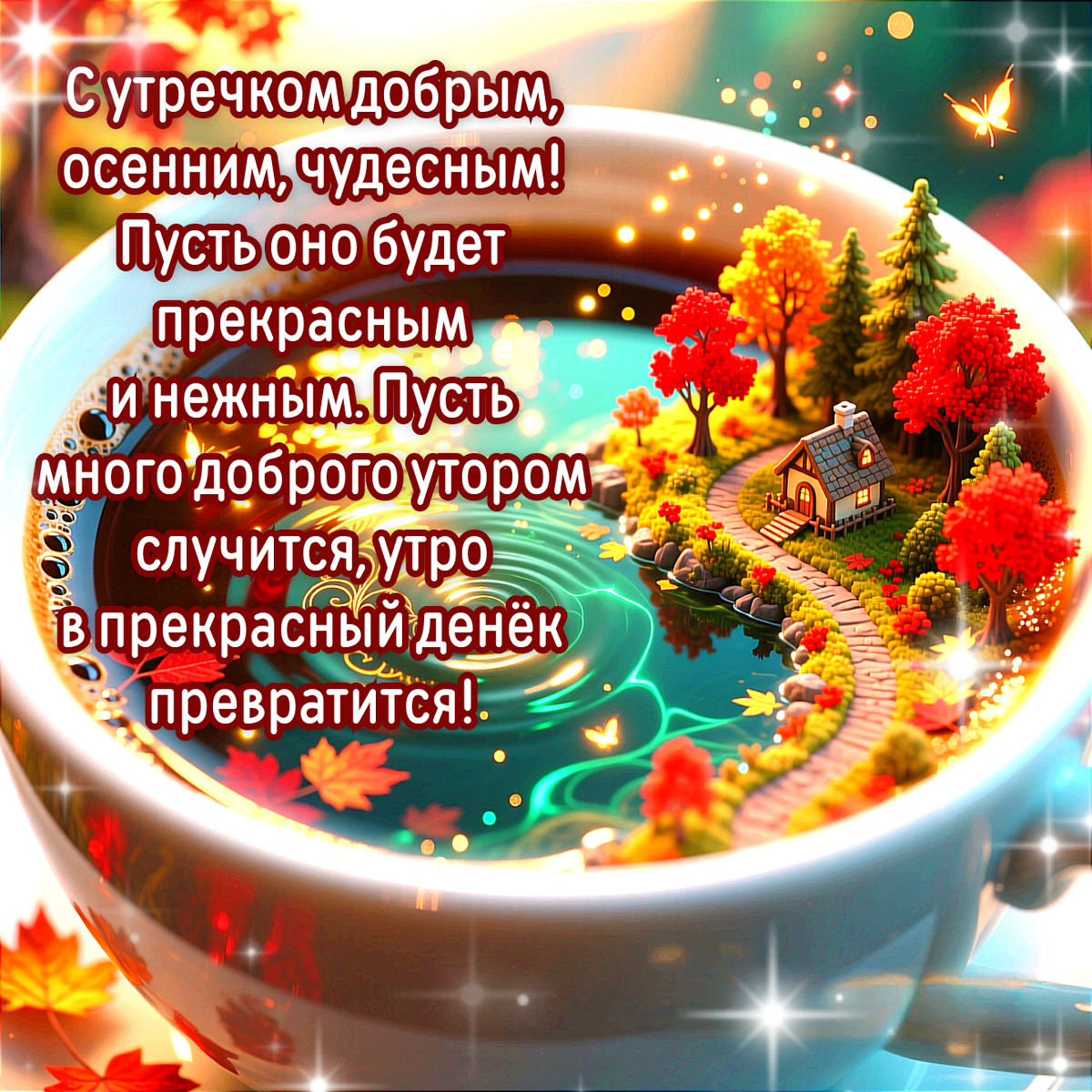 Пожелания осеннего Доброго утра.