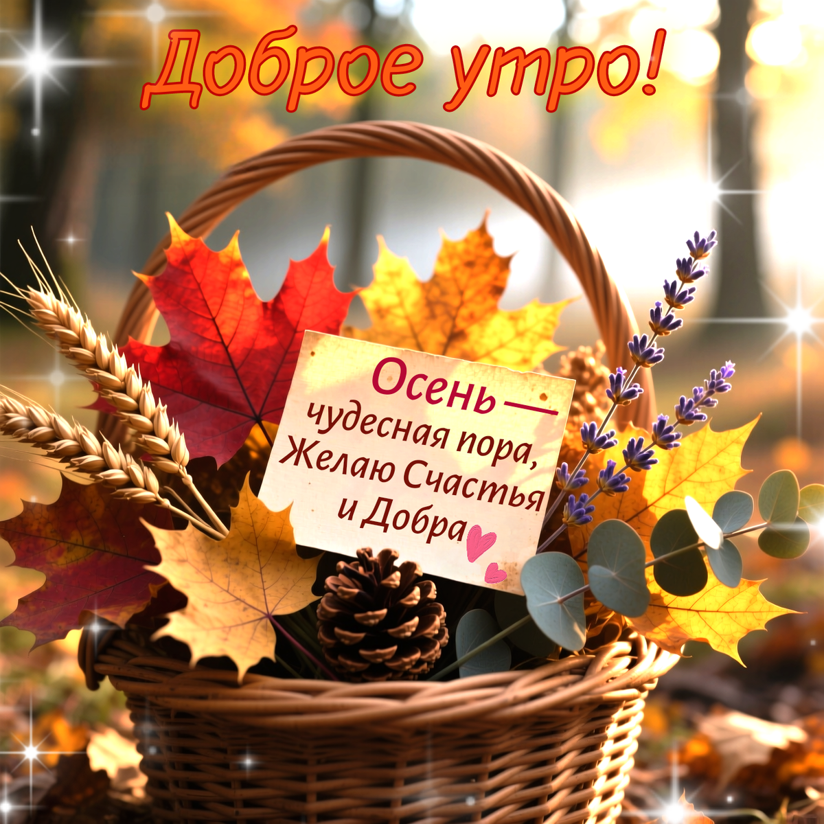 Доброе утро! Осень — чудесная пора, желаю Счастья и Добра! 