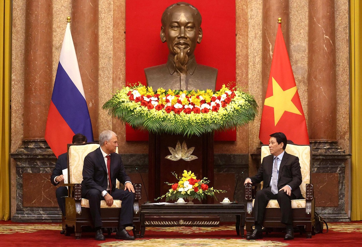 Встреча Председателя ГД Вячеслава Володина с Президентом Вьетнама Лыонг Кыонгом