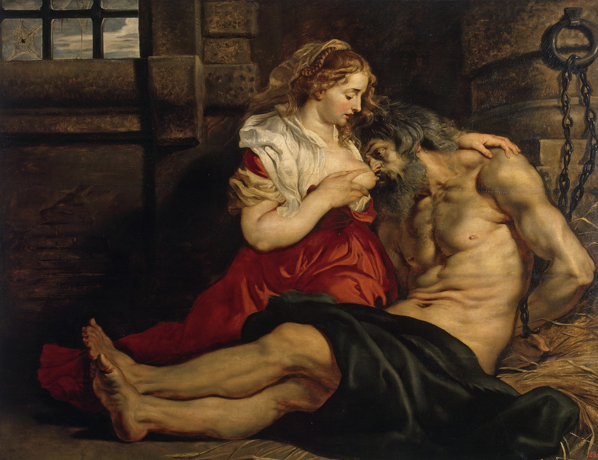 Отцелюбие римлянки, 1612