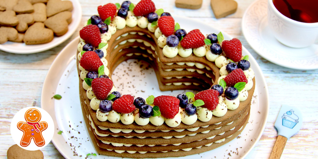 Торт СЕРДЦЕ ❤️ Универсальный торт на любой праздник