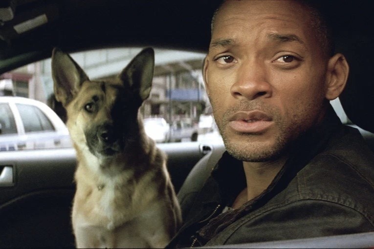 Кадр из фильма "Я - легенда", 2007, реж. Фрэнсис Лоуренс