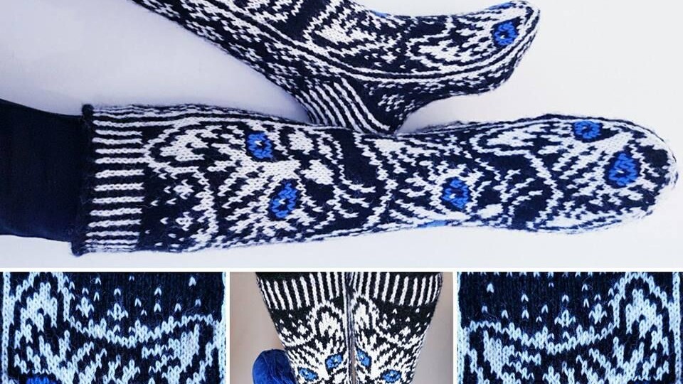 РИСУЕМ ВЯЗАНИЕМ НОСОЧКИ