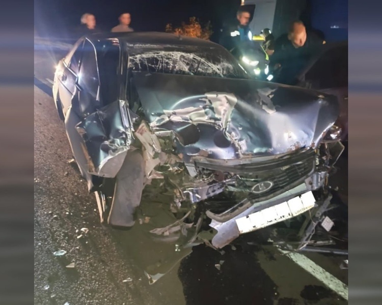     В Курской области столкнулись фура и легковушка