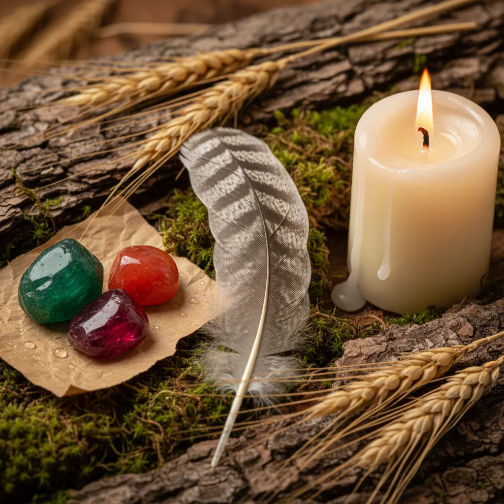 Изумруд, сердолик, рубин