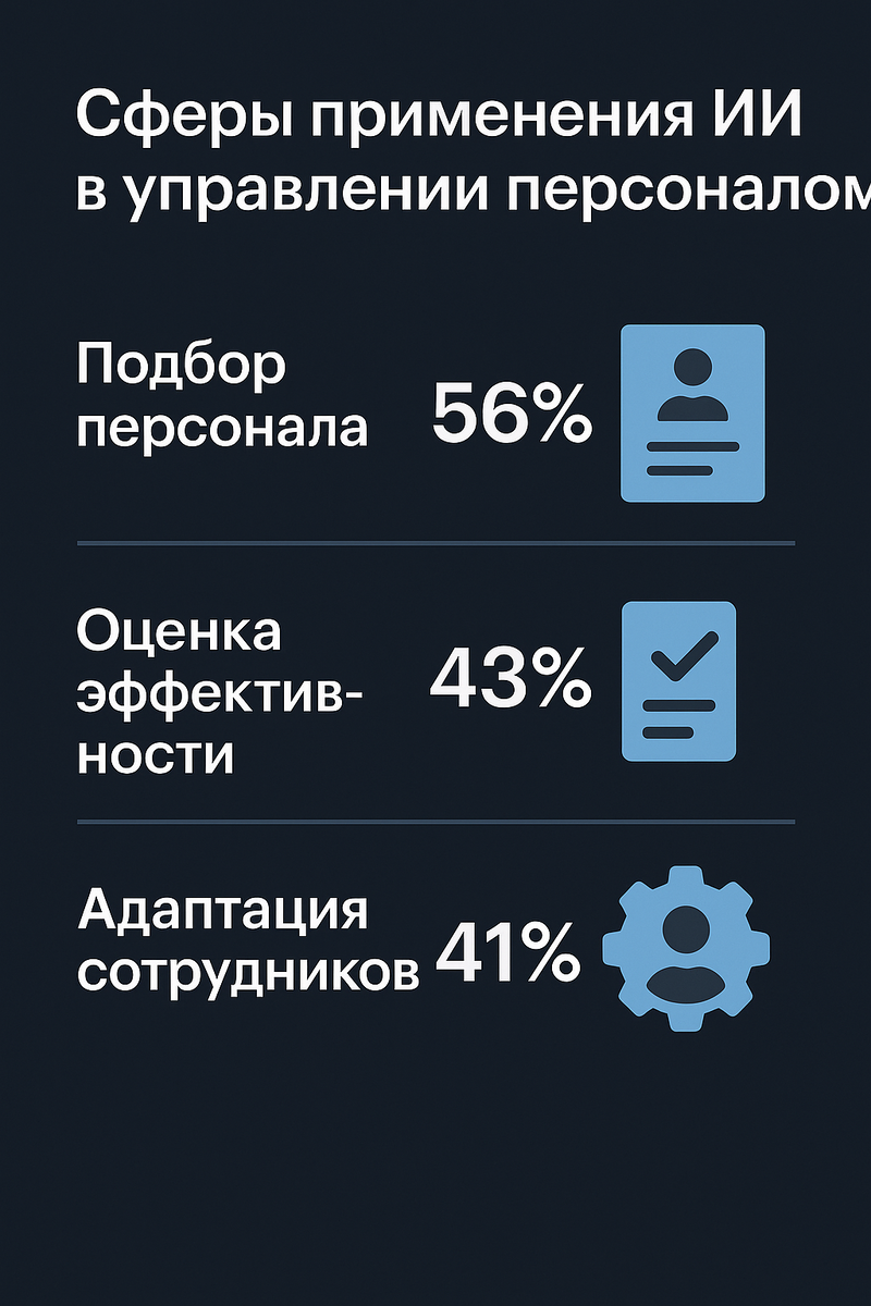 Статистика использования ИИ для HR