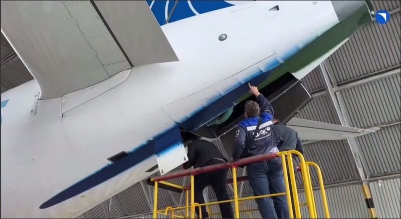 Результаты испытаний удаления жидкостей из отсека ВСУ