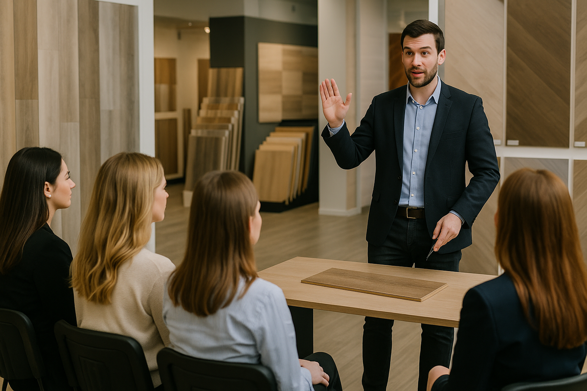 Учимся не по буклетам, а на практике — краш-тест прямо в шоуруме (изображение сгенерировано с помощью ИИ-модели).