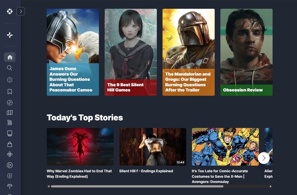 Мощный медиапортал с яркими баннерами и видеообзорами — солидно, но иногда слишком много рекламы. 