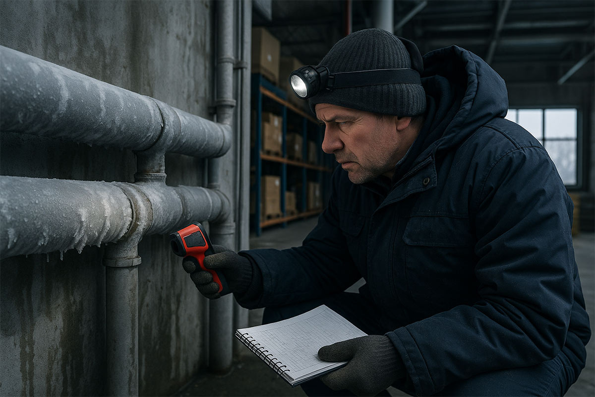 неизолированные трубы