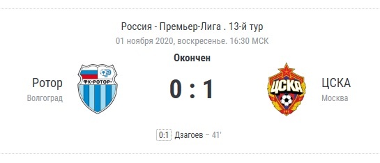 Победили 0:1 и вышли на первое место