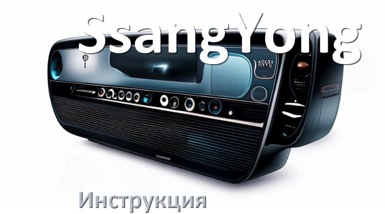 
Руководство пользователя от магнитолы SsangYong инструкция PDF на русском
