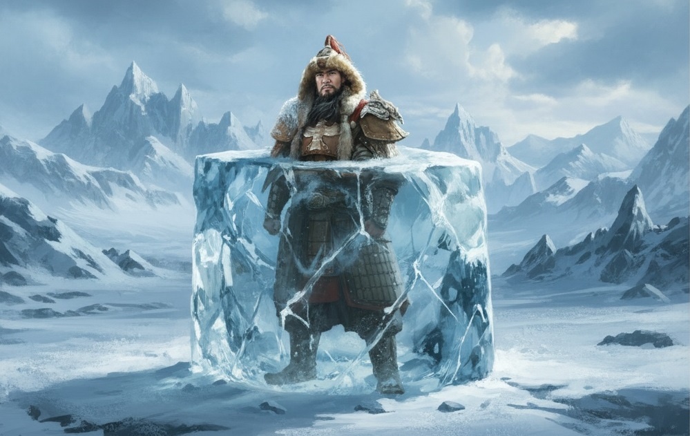 Изображение автора. Образ Чингисхана