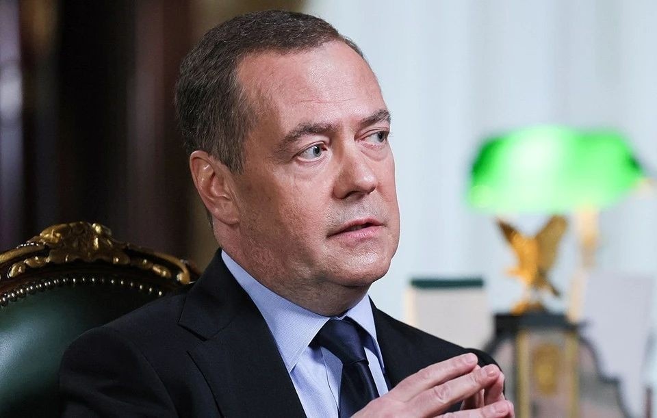    Медведев уверен, что Европа не сможет развязать войну против России. Фото: Екатерина ШТУКИНА / POOL /ТАСС.