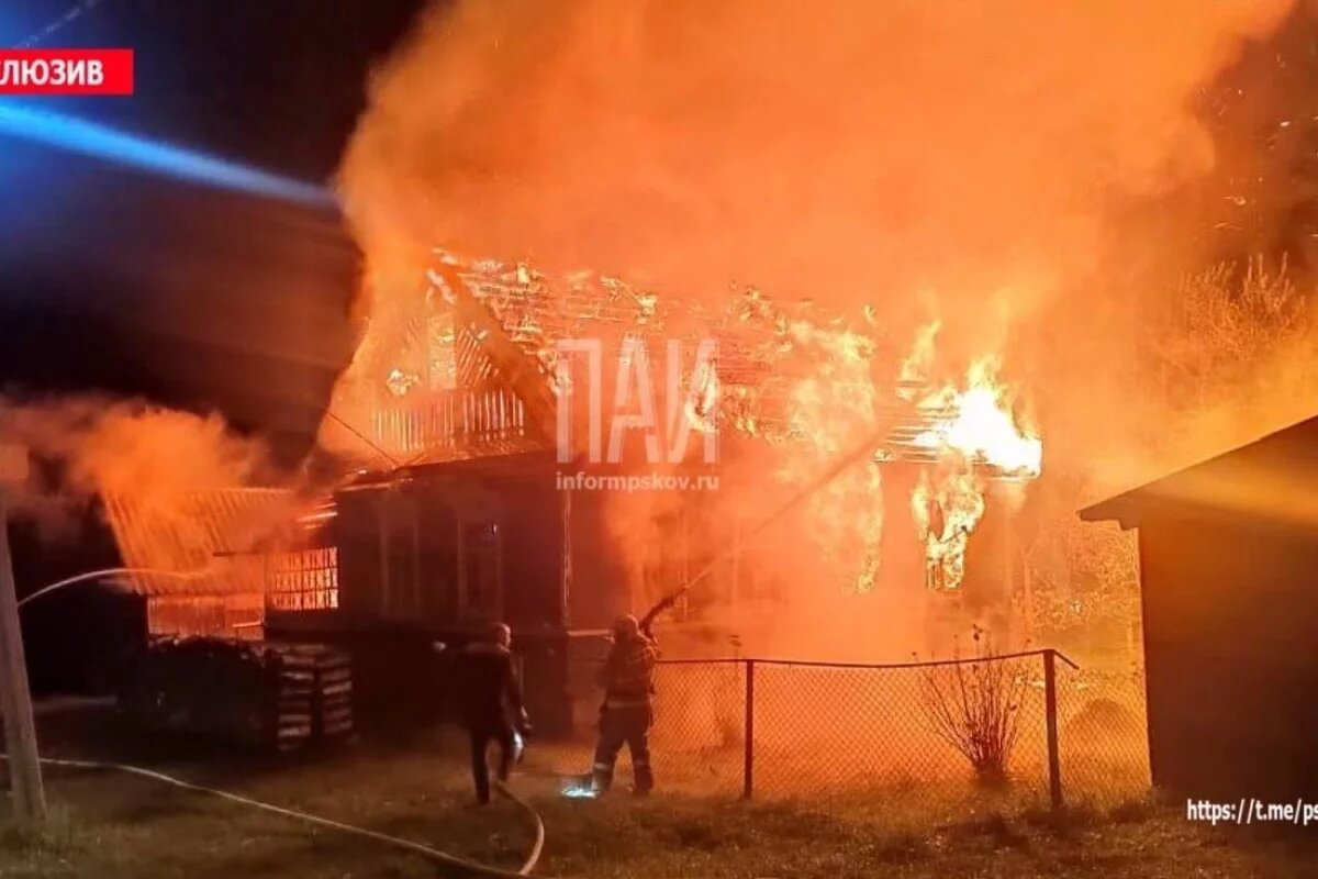    Пенсионер погиб на пожаре в жилом доме в Усвятском районе