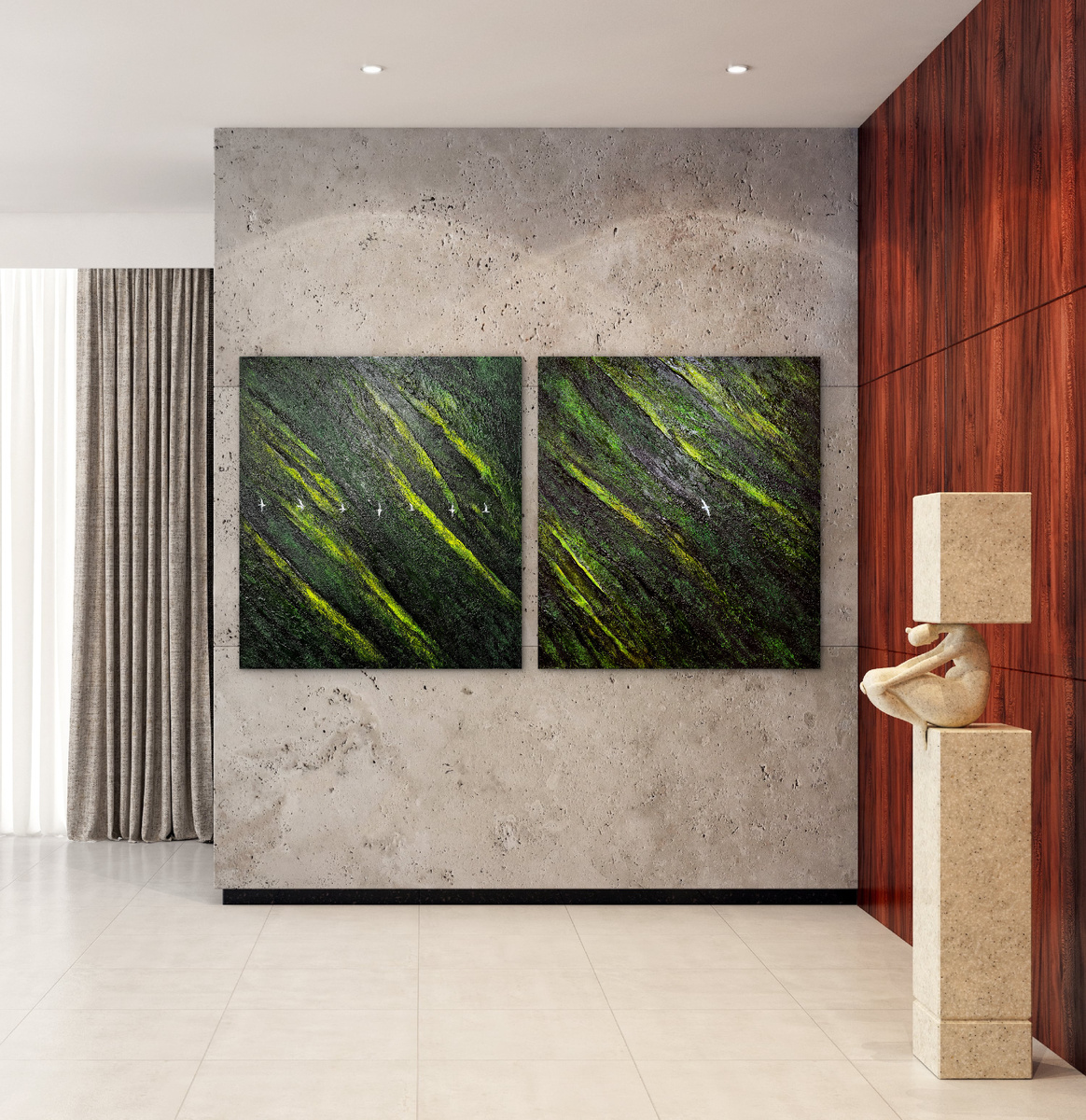 Диптих с птицами