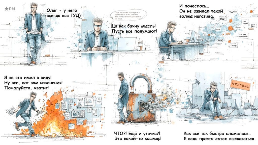 К репутационным последствиям может привести даже одно неосторожное высказывание в сети