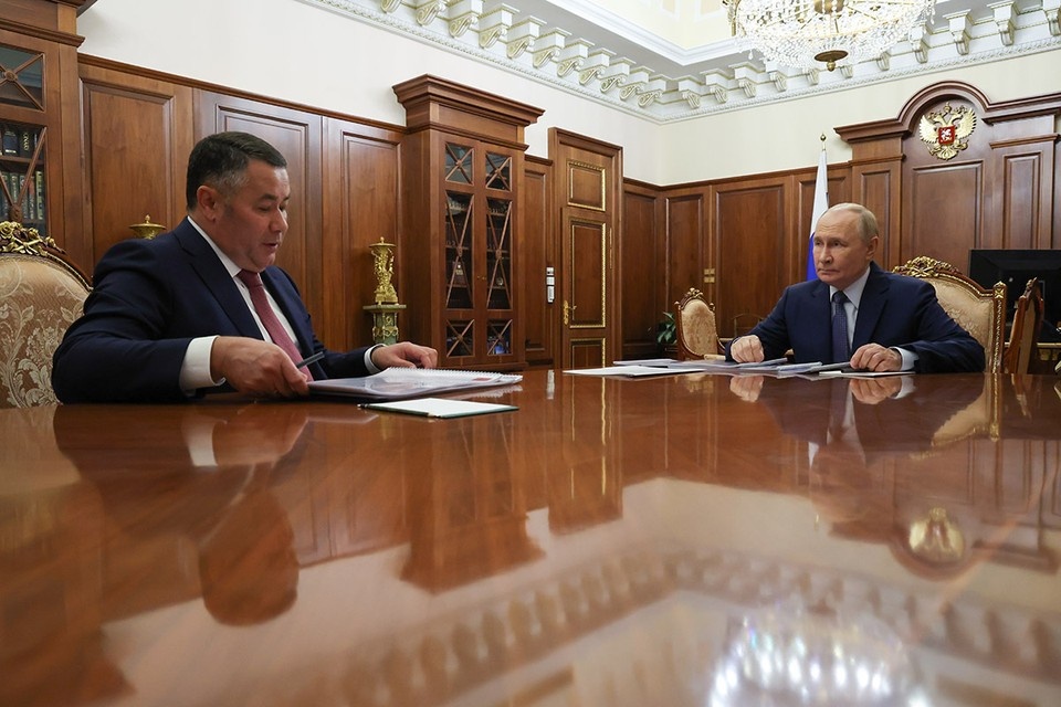   Владимир Путин назначил Игоря Руденю полпредом в СЗФО. Фото: Александр Казаков/пресс-служба президента РФ/ТАСС