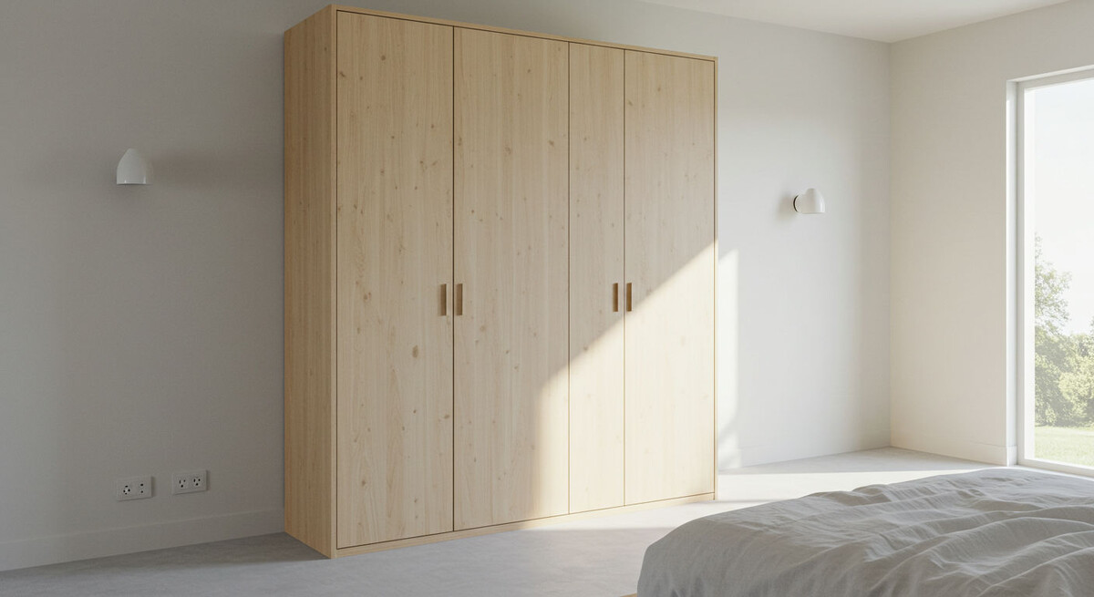 Бюджетный шкаф из ЛДСП в спальню