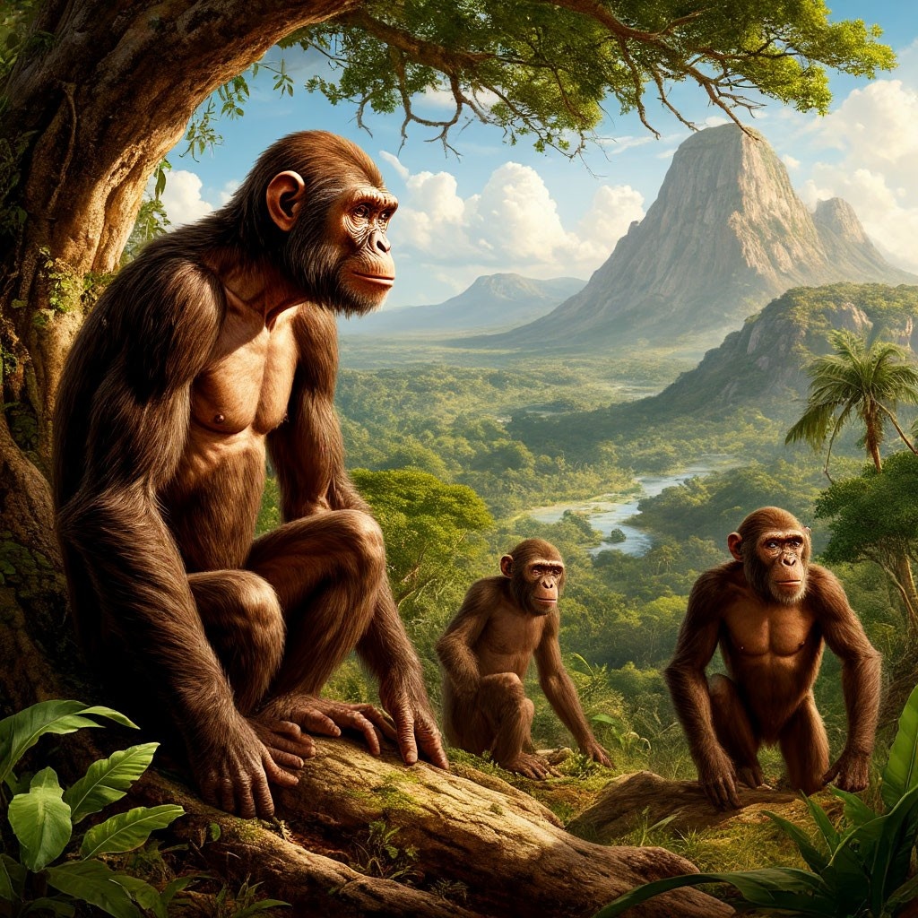 1. Древние предки человека (около 6-8 миллионов лет назад)