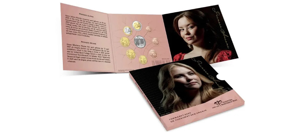    Нидерландский евросет 2025 года с принцессами Амалией, Алексией и Арианой